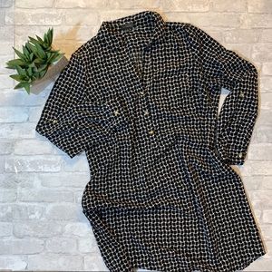 Black and White Shirt Dress The Limited Sz Xl